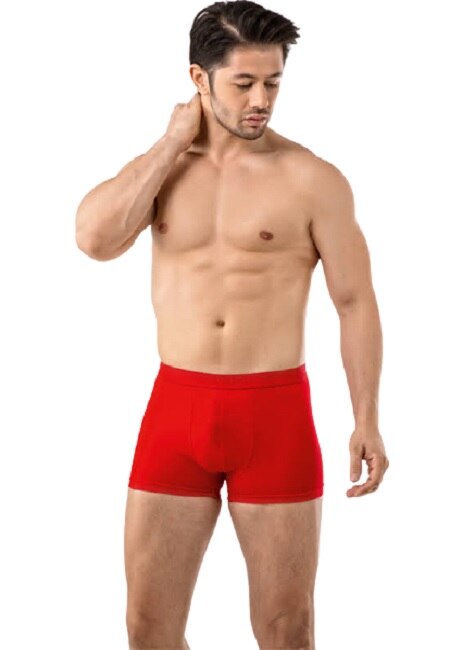 Set 5 boxeri barbat, VIVALDI, bumbac si elastan, Rosu