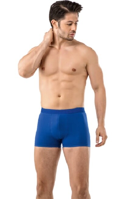 Set 5 boxeri barbat, VIVALDI, bumbac/elastan, Albastru