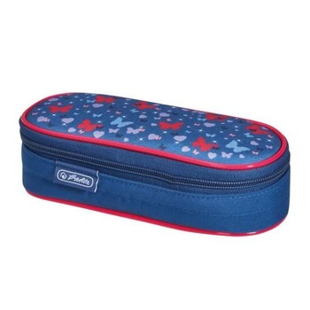 Necessaire Herlitz, oval, dimensiune 21,5 x 9 x 6 cm, motiv butterfly dance Necessaire Herlitz, oval, dimensiune 21,5 x 9 x 6 cm, motiv butterfly dance