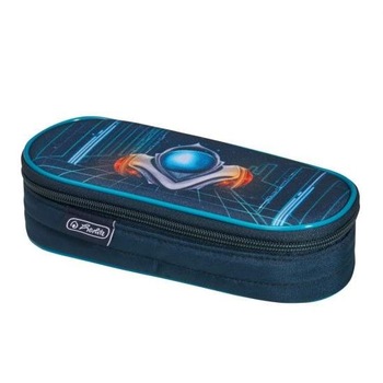 Necessaire Herlitz, oval, dimensiune 21,5 x 9 x 6 cm, motiv space car Necessaire Herlitz, oval, dimensiune 21,5 x 9 x 6 cm, motiv space car