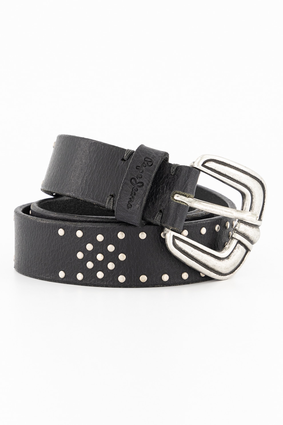 Pepe Jeans London, Curea de piele cu aplicatii de nituri