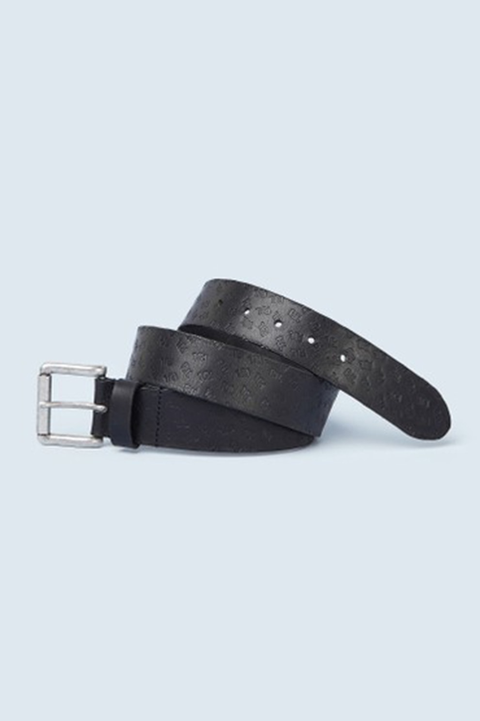 Pepe Jeans London, Curea de piele cu detalii stantate Chad