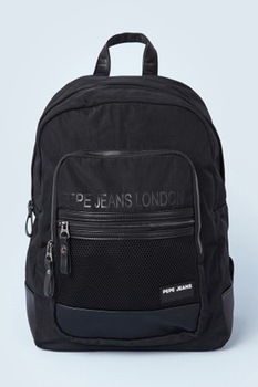 Pepe Jeans London, Rucsac cu logo Darren, Negru Pepe Jeans London, Rucsac cu logo Darren, Negru