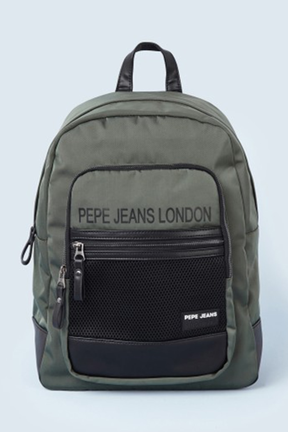 Pepe Jeans London, Rucsac cu logo Darren, Verde feriga
