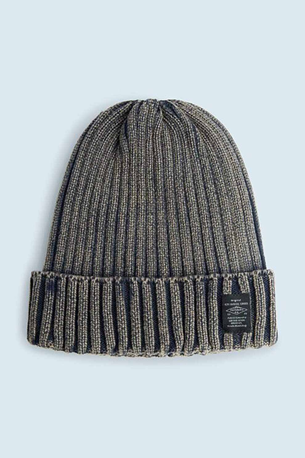 Pepe Jeans London, Caciula elastica din tricot Avi, Bleumarin/Crem