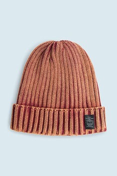 Pepe Jeans London, Caciula elastica din tricot Avi, Oranj persan Pepe Jeans London, Caciula elastica din tricot Avi, Oranj persan