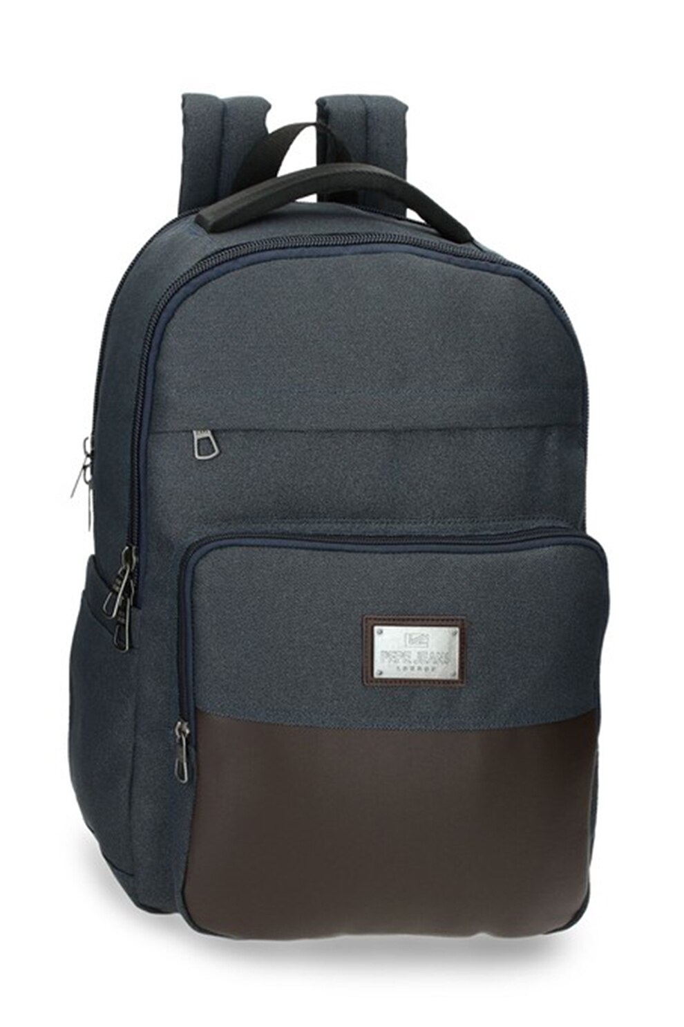 Pepe Jeans London, Rucsac cu buzunare cu fermoar Scratch, Bleumarin