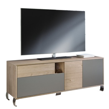 Comoda TV Irim Liam, 150x40x55 cm, 1 sertar 3 usi, culoare Sonoma/Cobalt Comoda TV Irim Liam, 150x40x55 cm, 1 sertar 3 usi, culoare Sonoma/Cobalt