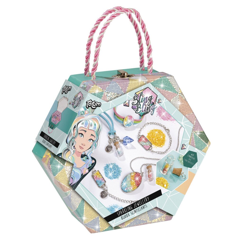 Geanta pentru confectionare bijuterii Totum, Sparkling jewelry, +6 ani, Multicolor