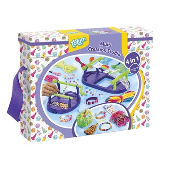 Set confectionare bijuterii Totum, 4in1, +6 ani, Multicolor Set confectionare bijuterii Totum, 4in1, +6 ani, Multicolor