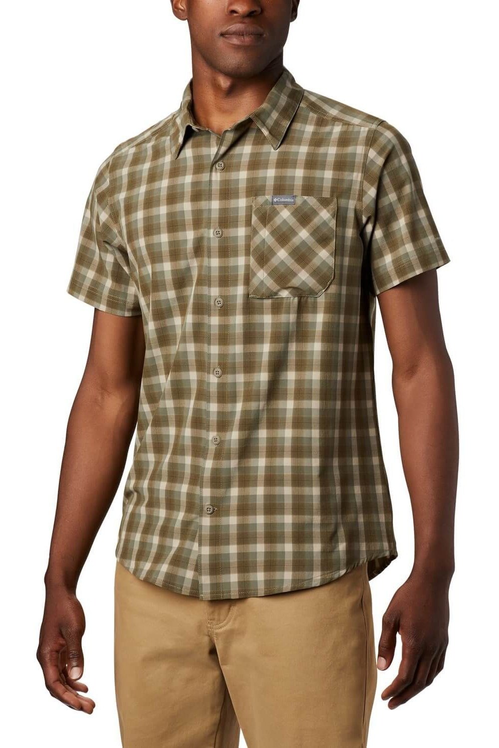 Camasa pentru barbati, Columbia Triple Canyon SS Shirt, Nisip