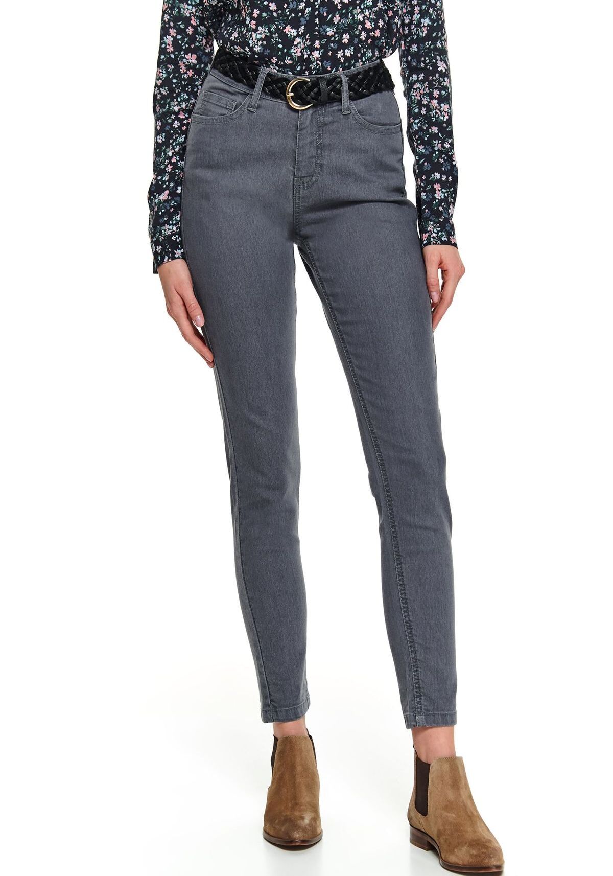 Pantaloni femei, TOP SECRET, SSP3396, Gri, 34