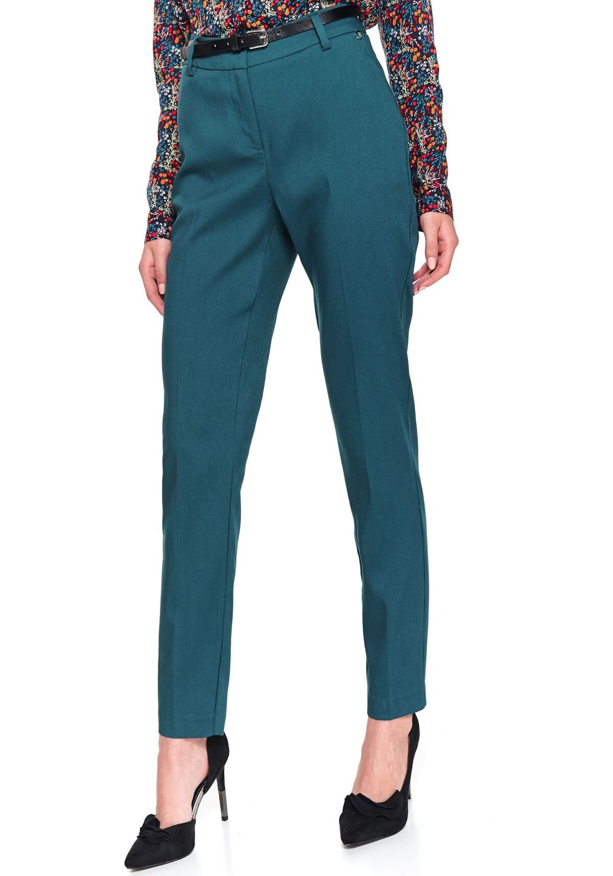 Pantaloni femei, TOP SECRET, SSP3408, Turcoaz