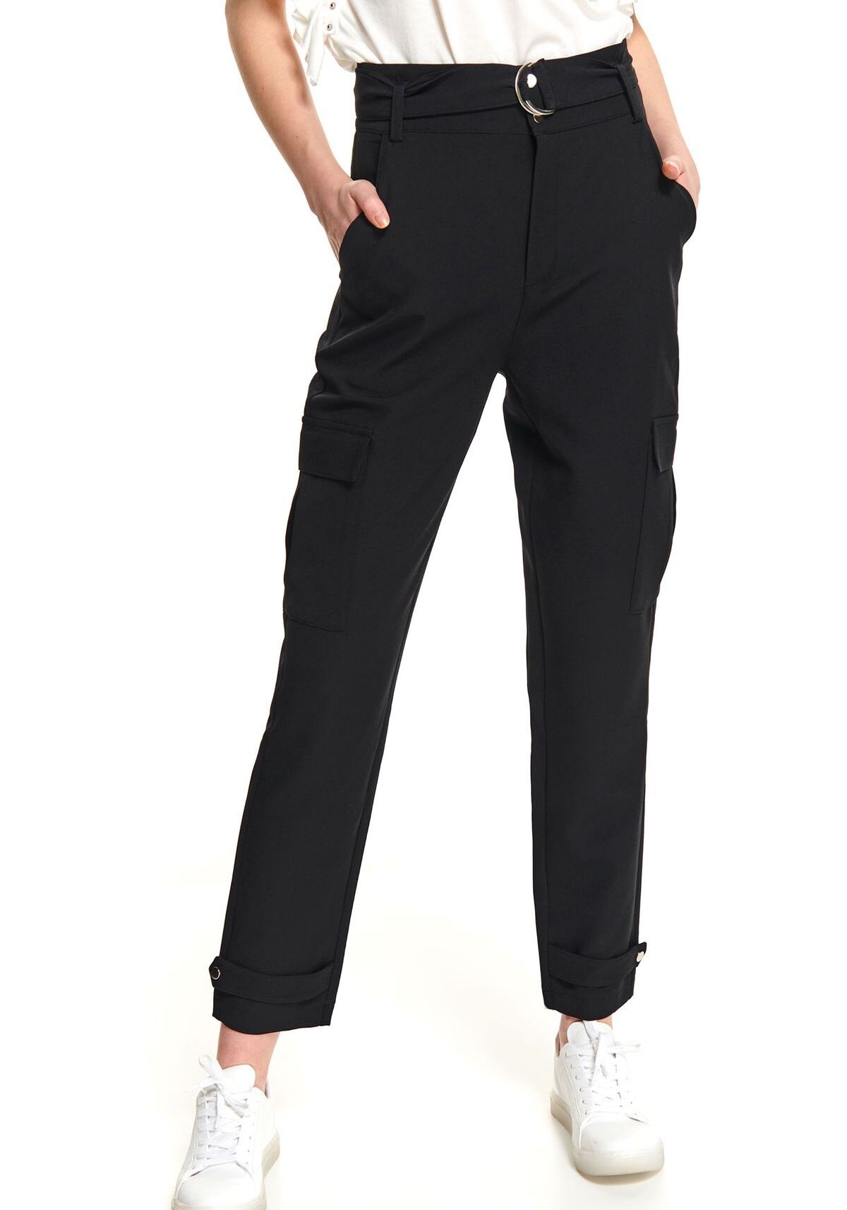 Pantaloni femei, TOP SECRET, SSP3545, Negru