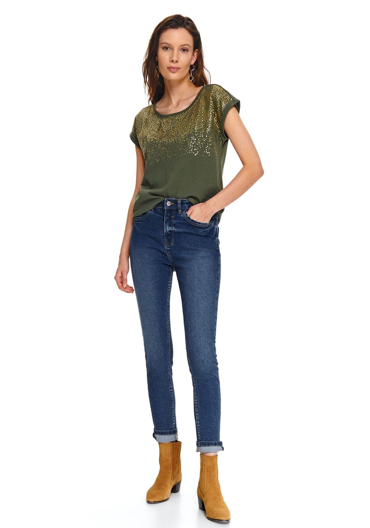 Pantaloni femei, TOP SECRET, SSP3452, Albastru