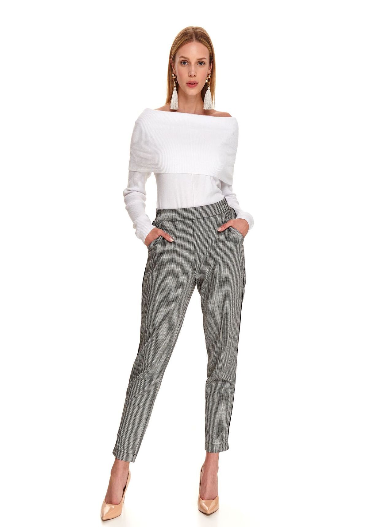 Pantaloni femei, TOP SECRET, SSP3589, Negru