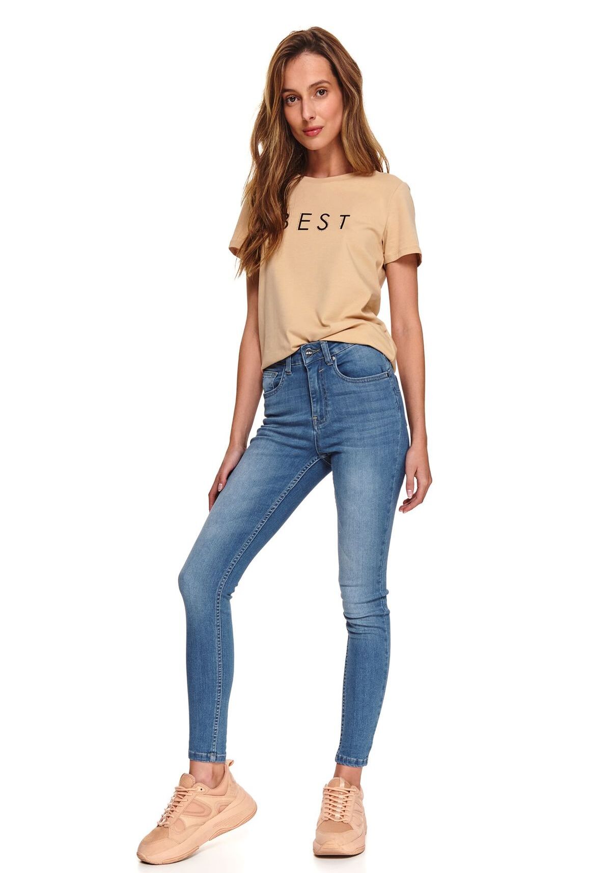 Pantaloni femei, TOP SECRET, SSP3601, Albastru