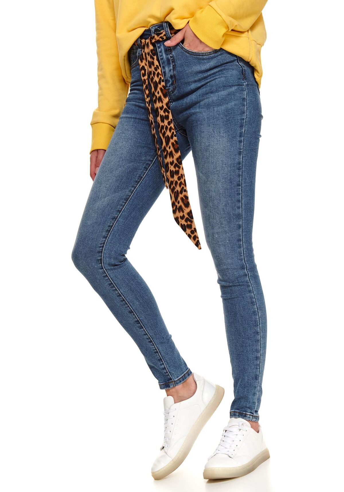 Pantaloni femei, TOP SECRET, SSP3620, Albastru