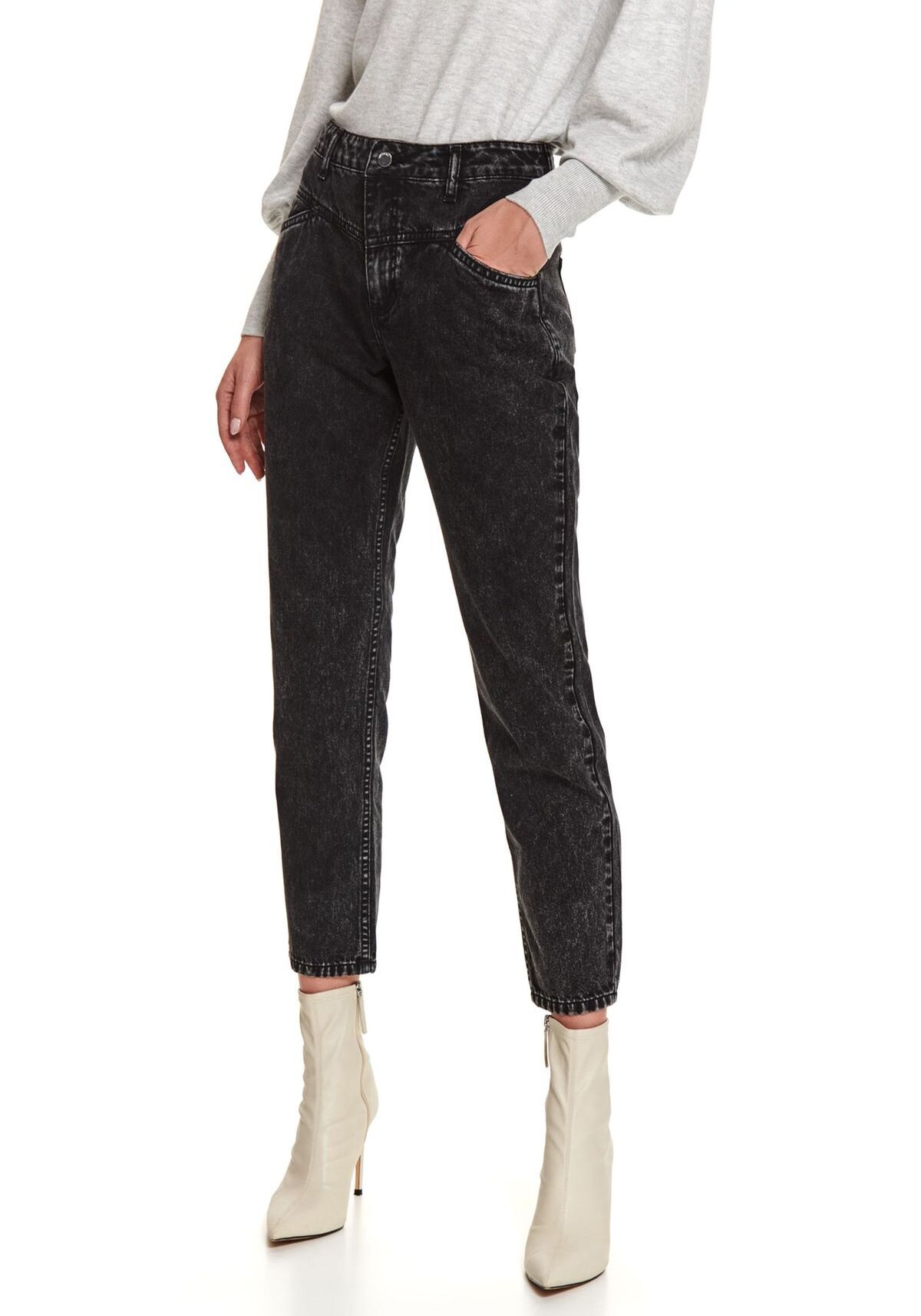 Pantaloni femei, TOP SECRET, SSP3626, Gri (Graphite)