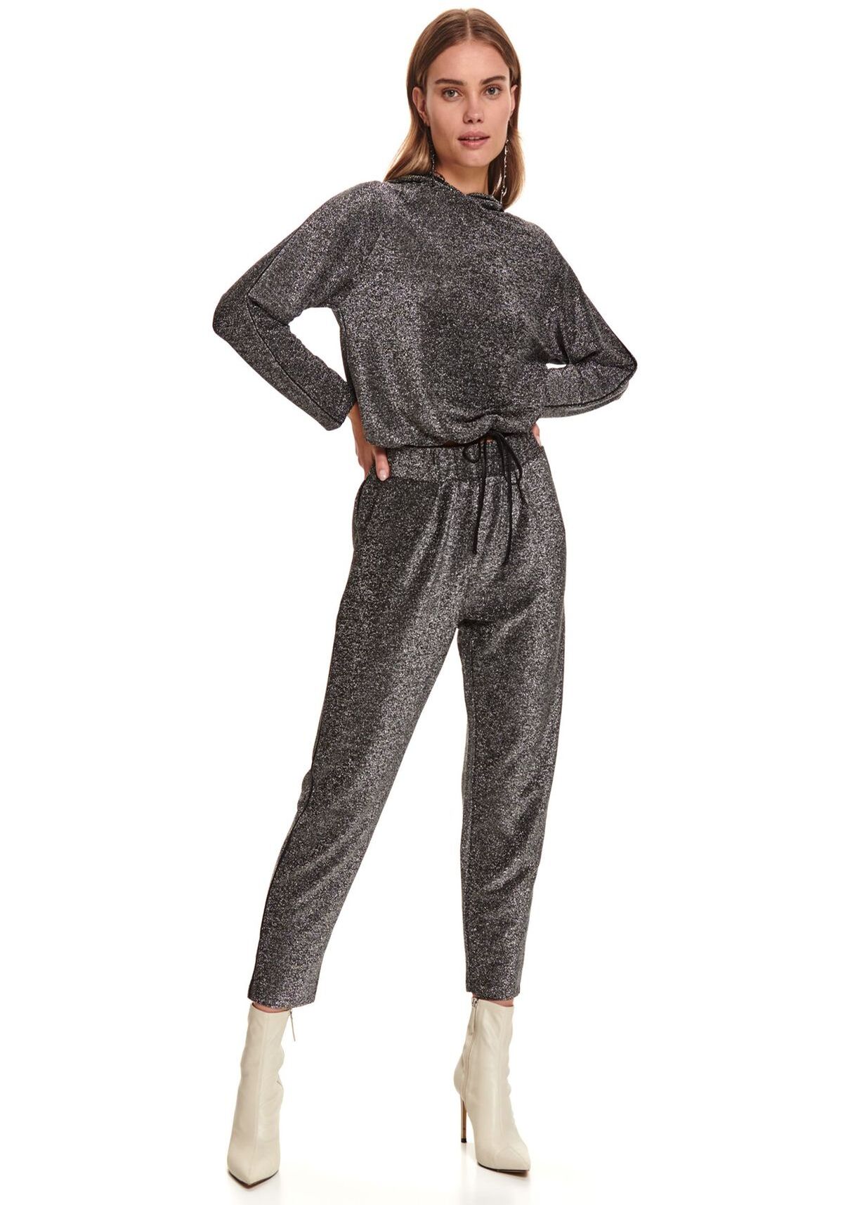 Pantaloni femei, TOP SECRET, SSP3668, Argintiu