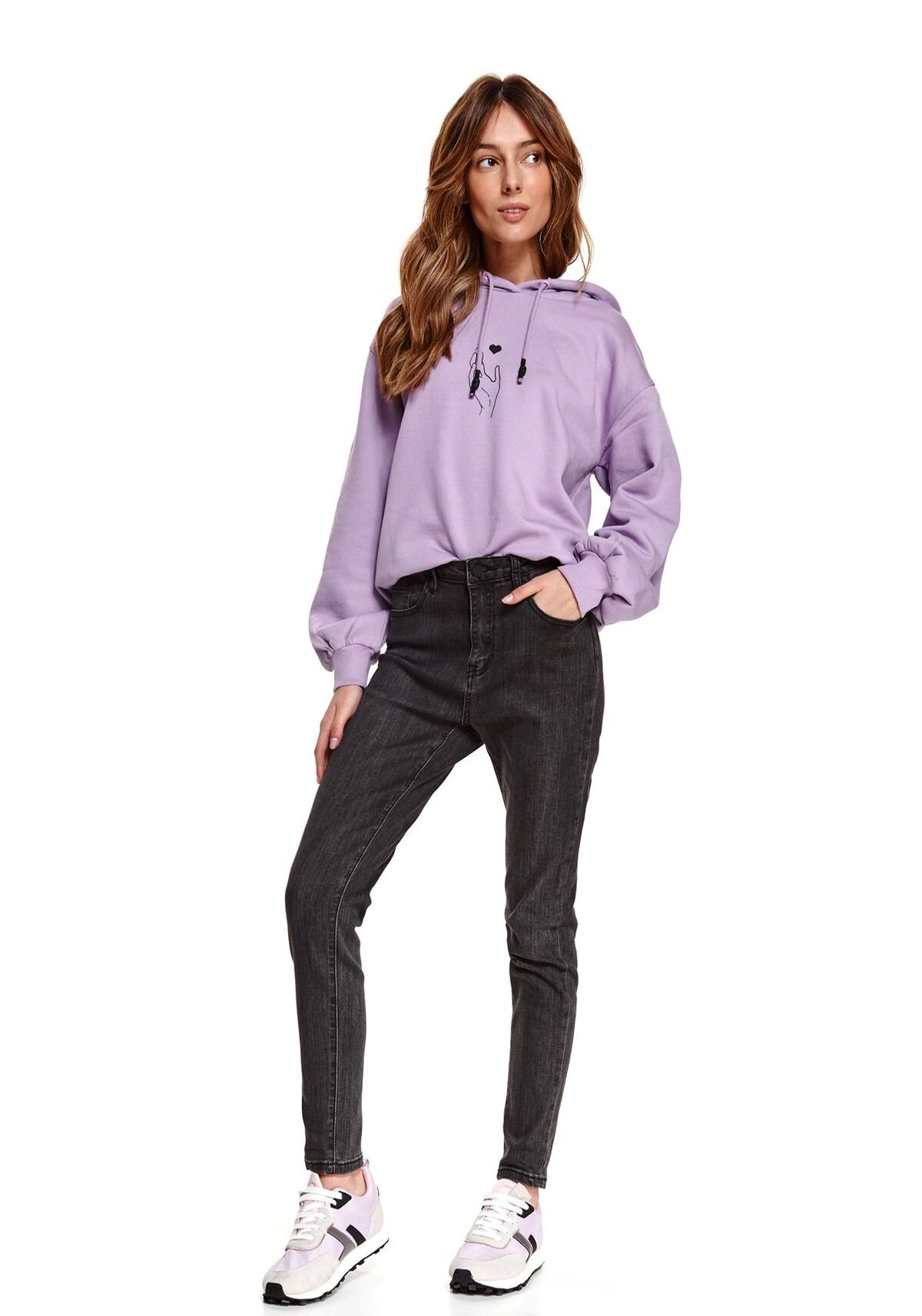 Pantaloni femei, TOP SECRET, SSP3691, Gri