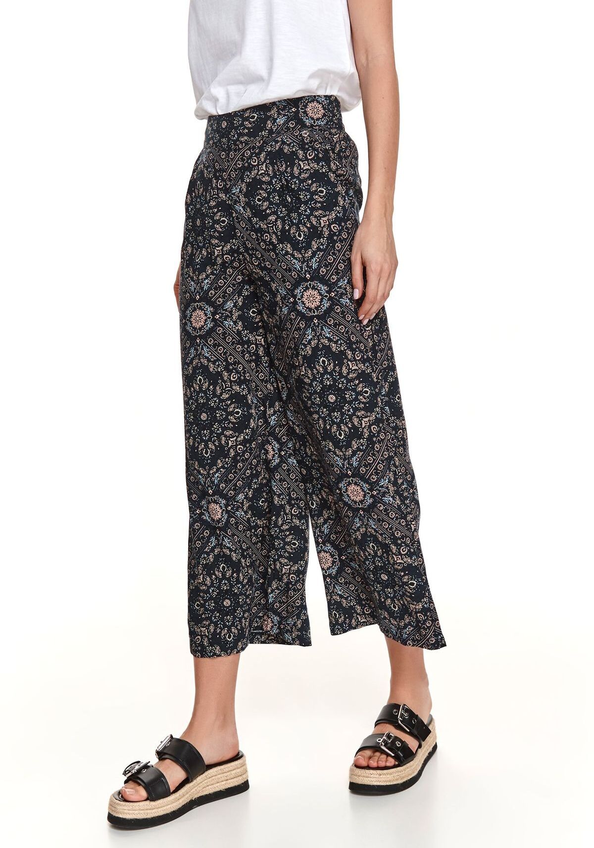 Pantaloni femei, TOP SECRET, SSP3788, Albastru inchis