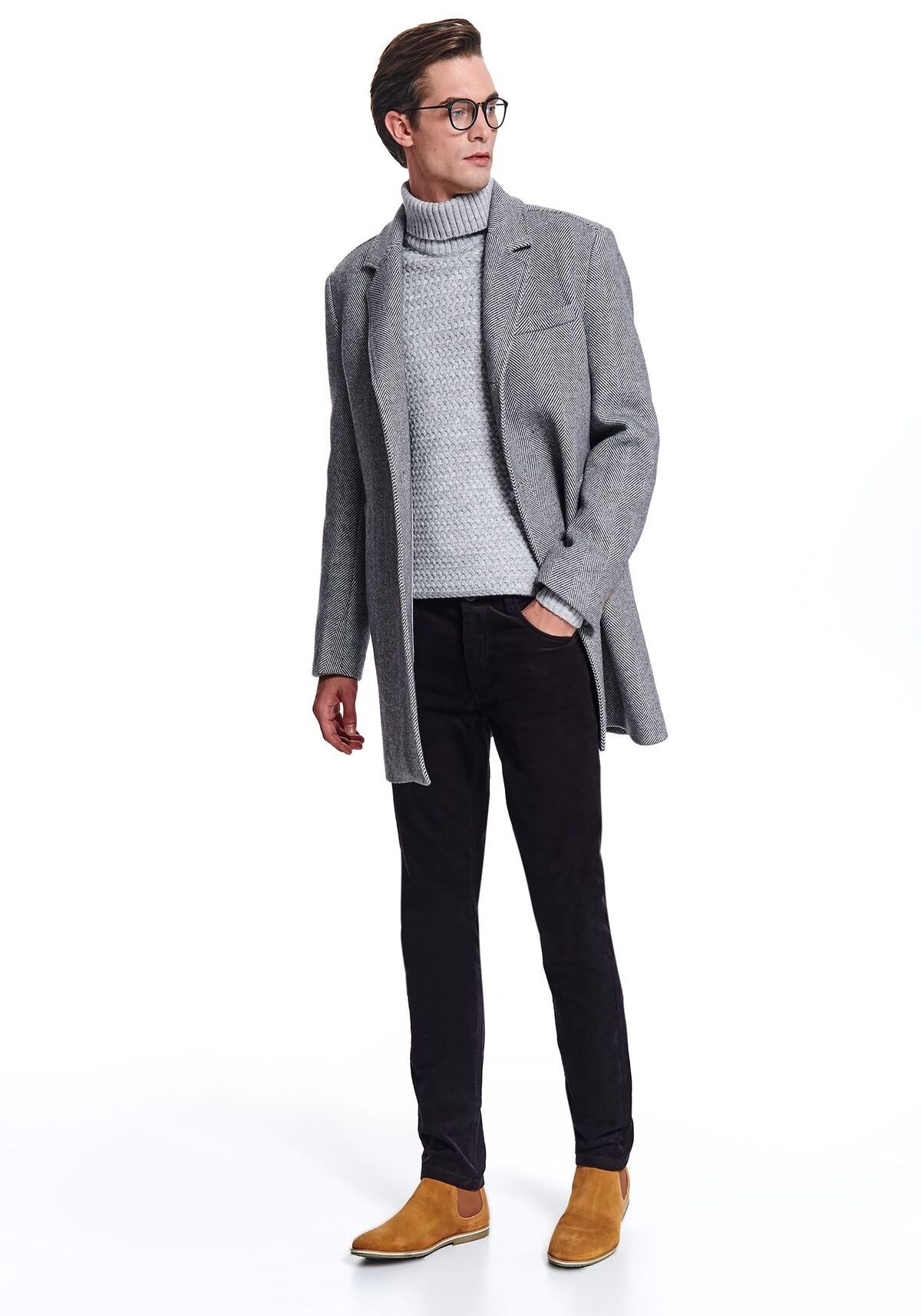 Pantaloni barbati, TOP SECRET, SSP3330, Maro, 31