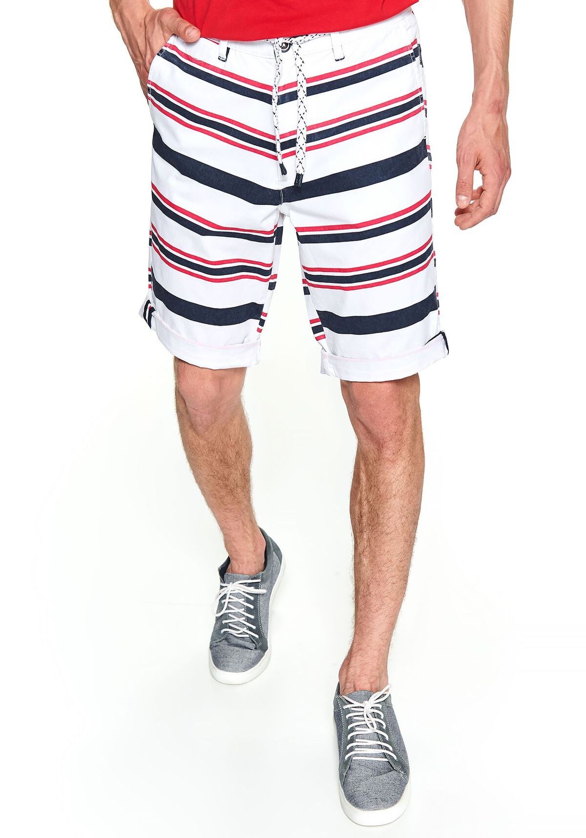 Pantaloni scurti barbati, TOP SECRET, SSZ0965, Alb
