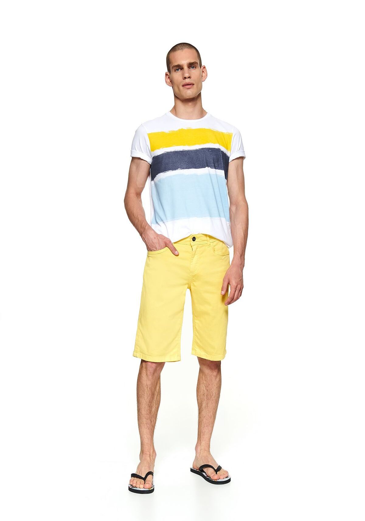 Pantaloni scurti barbati, TOP SECRET, SSZ0970, Galben