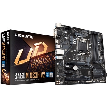 Placa de baza Gigabyte B460M DS3H V2, Socket 1200 Placa de baza Gigabyte B460M DS3H V2, Socket 1200