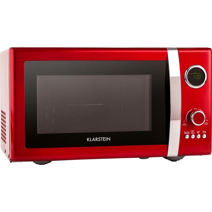 Cuptor Cu Microunde, Klarstein Fine Dinesty, 23 Litri, 1000 W, Rosu