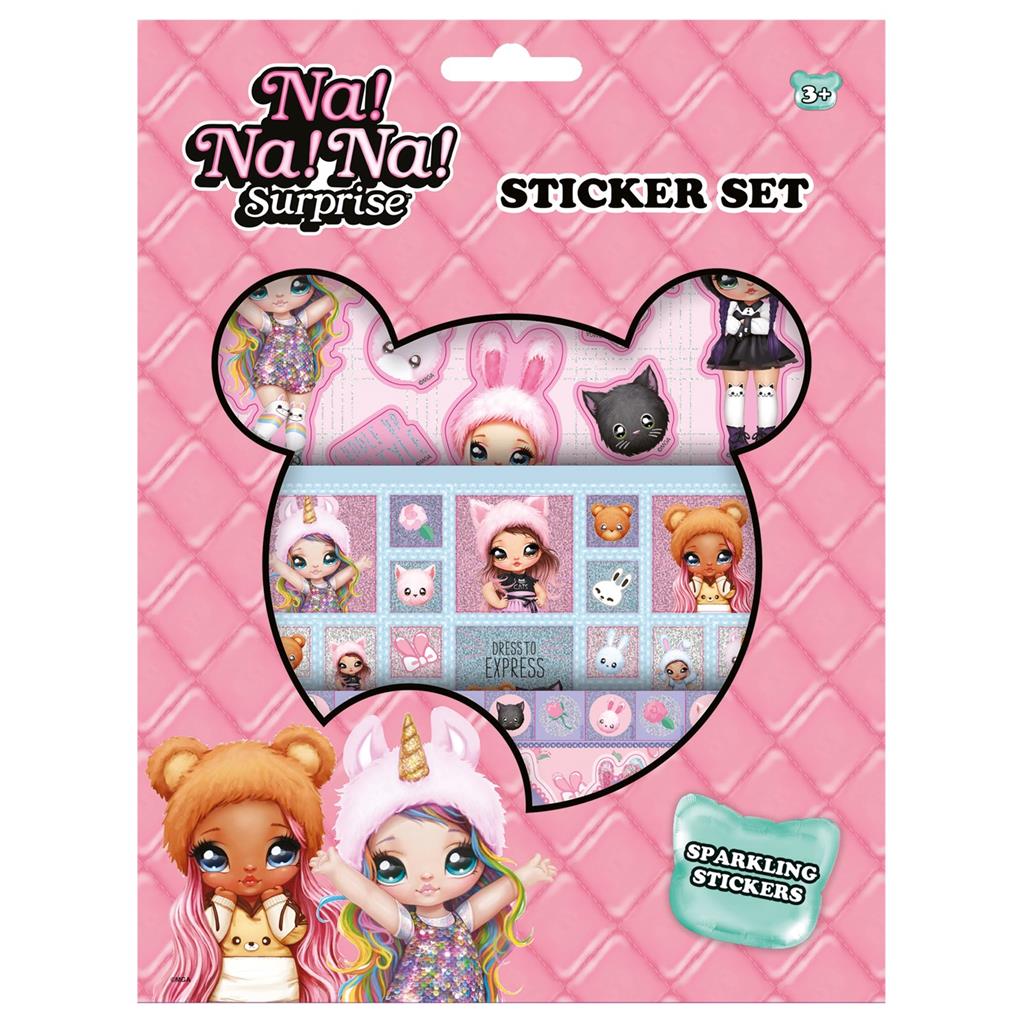 Set stickere Totum, Na! Na! Na! Surprise, +3 ani, Multicolor
