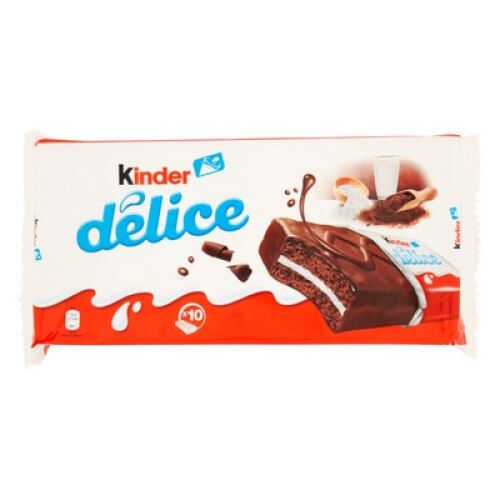 Prajitura cu crema Kinder delice latte 39 gr x 10 buc 390gr