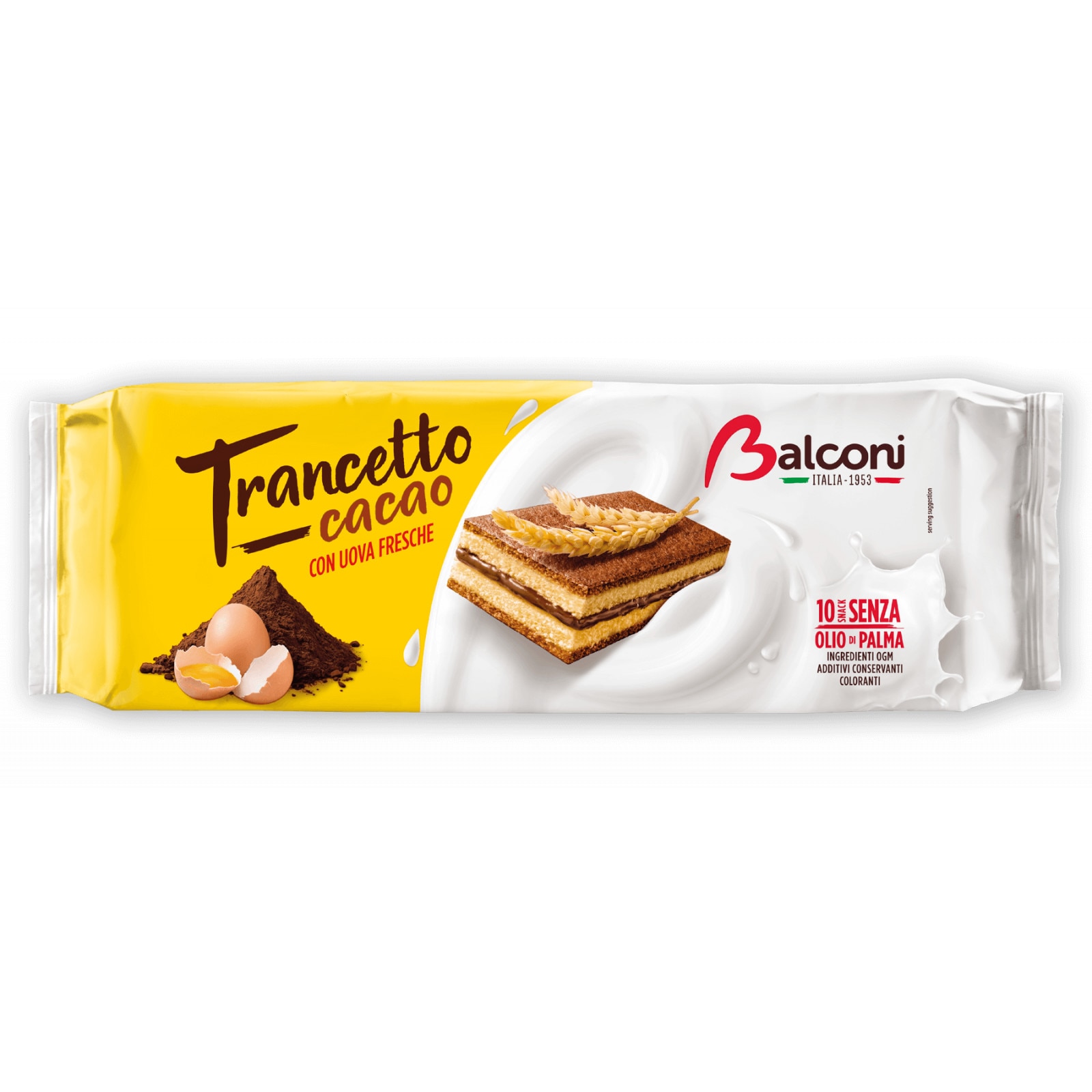 Prajitura cu umplutura Balconi trancetto cacao 28 gr x 10 buc 280gr