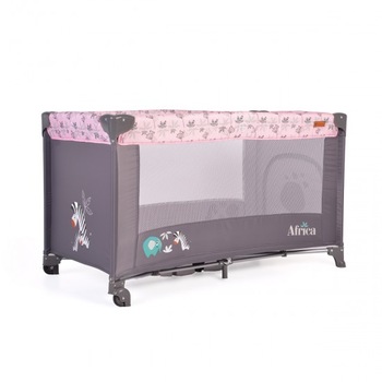 Patut cu stelute/Loc de joaca Africa, Ferestre mari cu plasa, Usor de transportat, Roz Patut cu stelute/Loc de joaca Africa, Ferestre mari cu plasa, Usor de transportat, Roz