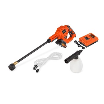 Aparat de spalat cu presiune cu acumulator Powerplus POWDPG80621, 20V, contine acumulator si incarcator, 25 bari Aparat de spalat cu presiune cu acumulator Powerplus POWDPG80621, 20V, contine acumulator si incarcator, 25 bari