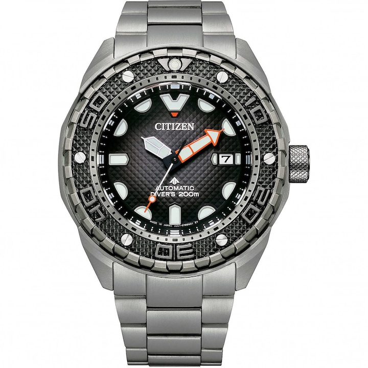 Супер часовник Citizen Promaster, NB6004-83E, аналогов, всекидневен, стомана, сребрист, 46 mm
