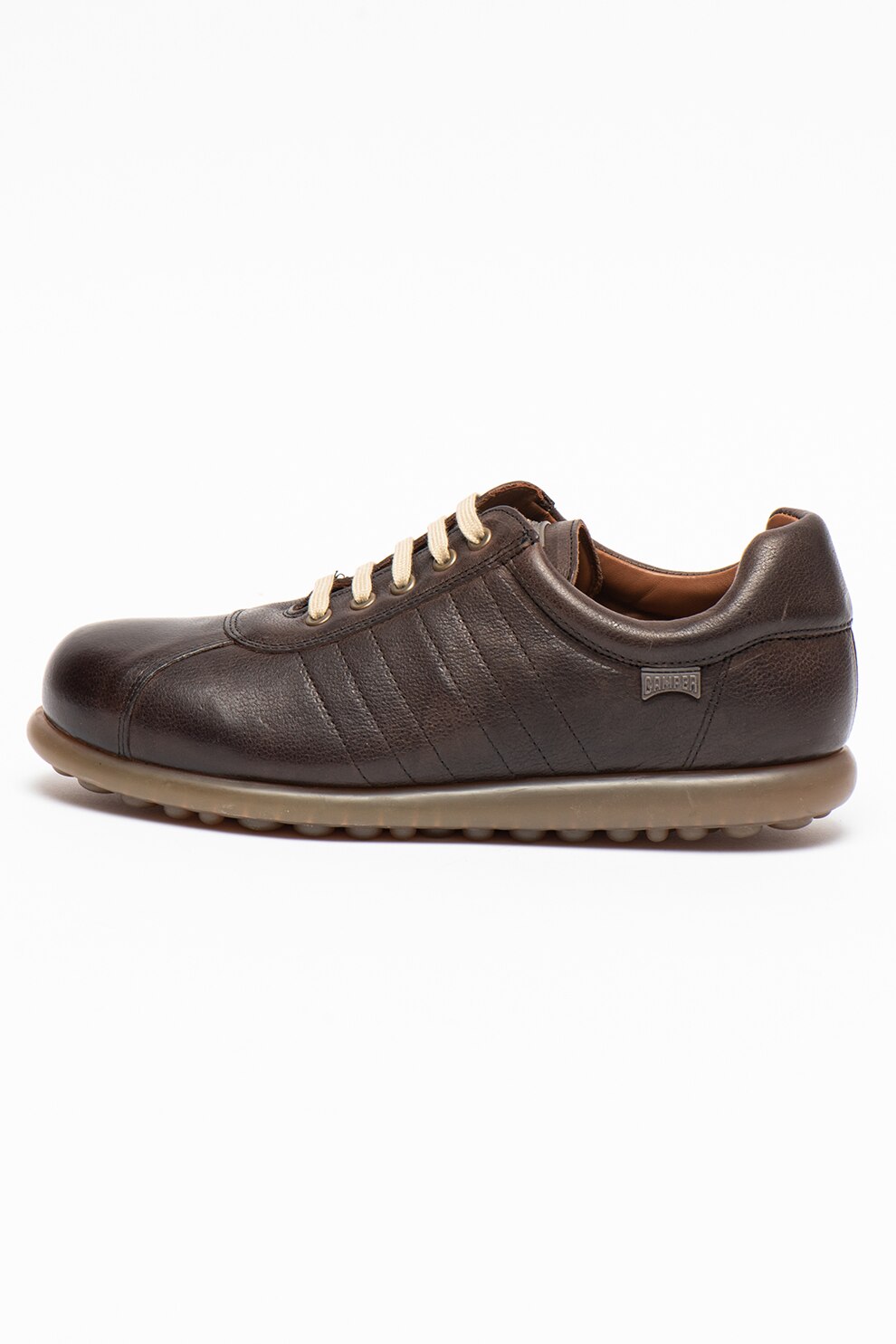 Camper, Pantofi casual de piele Pelotas, Maro inchis
