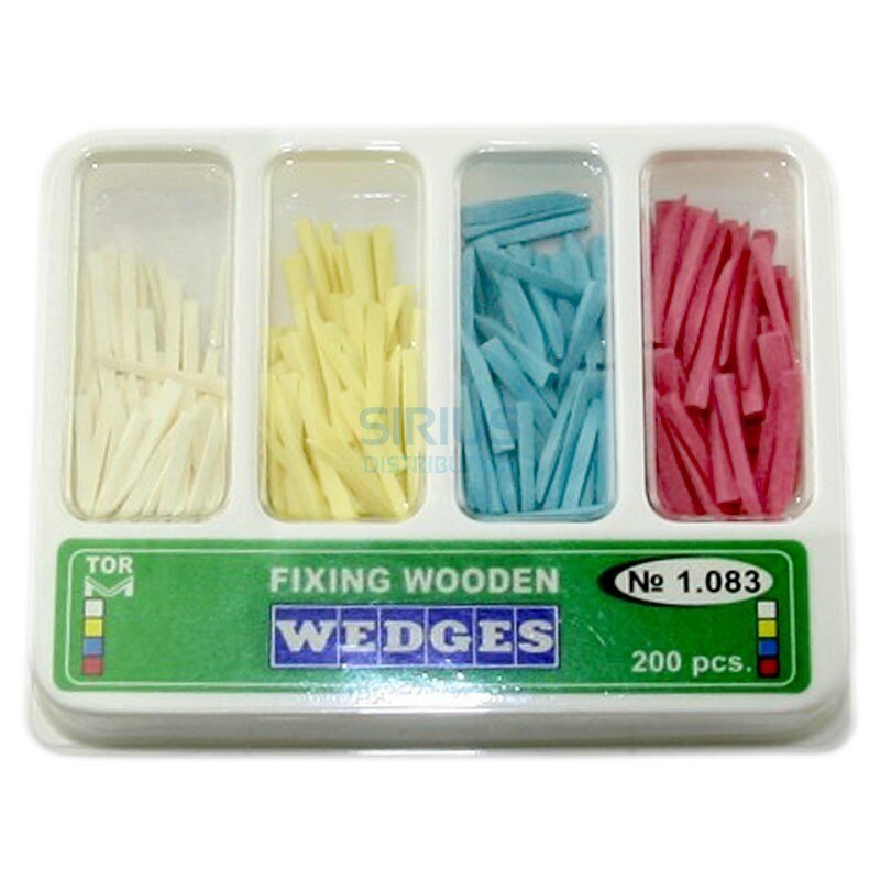 Pene interdentare lemn asortate, TOR, 200 buc