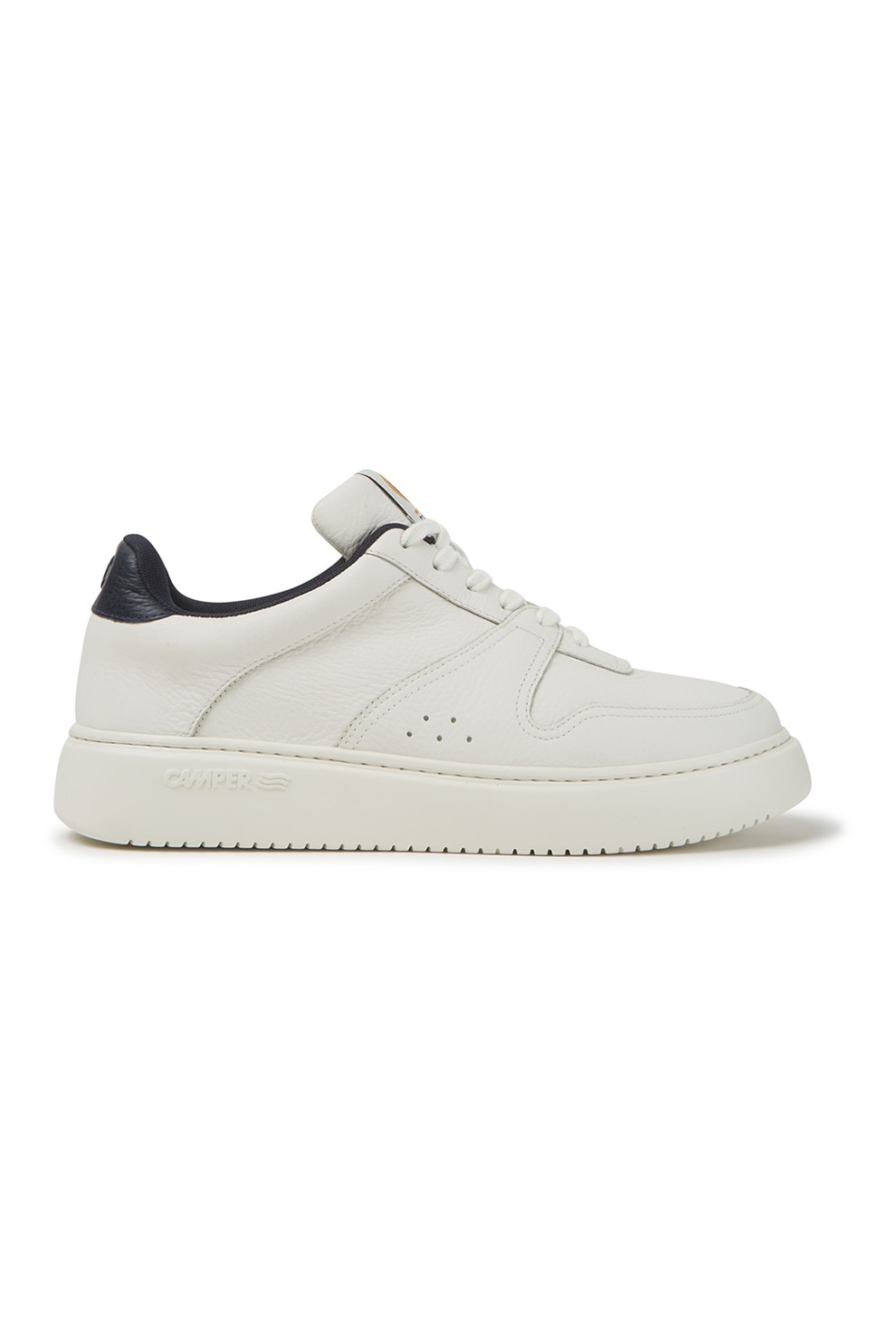 Camper, Pantofi sport din piele cu sireturi, Alb
