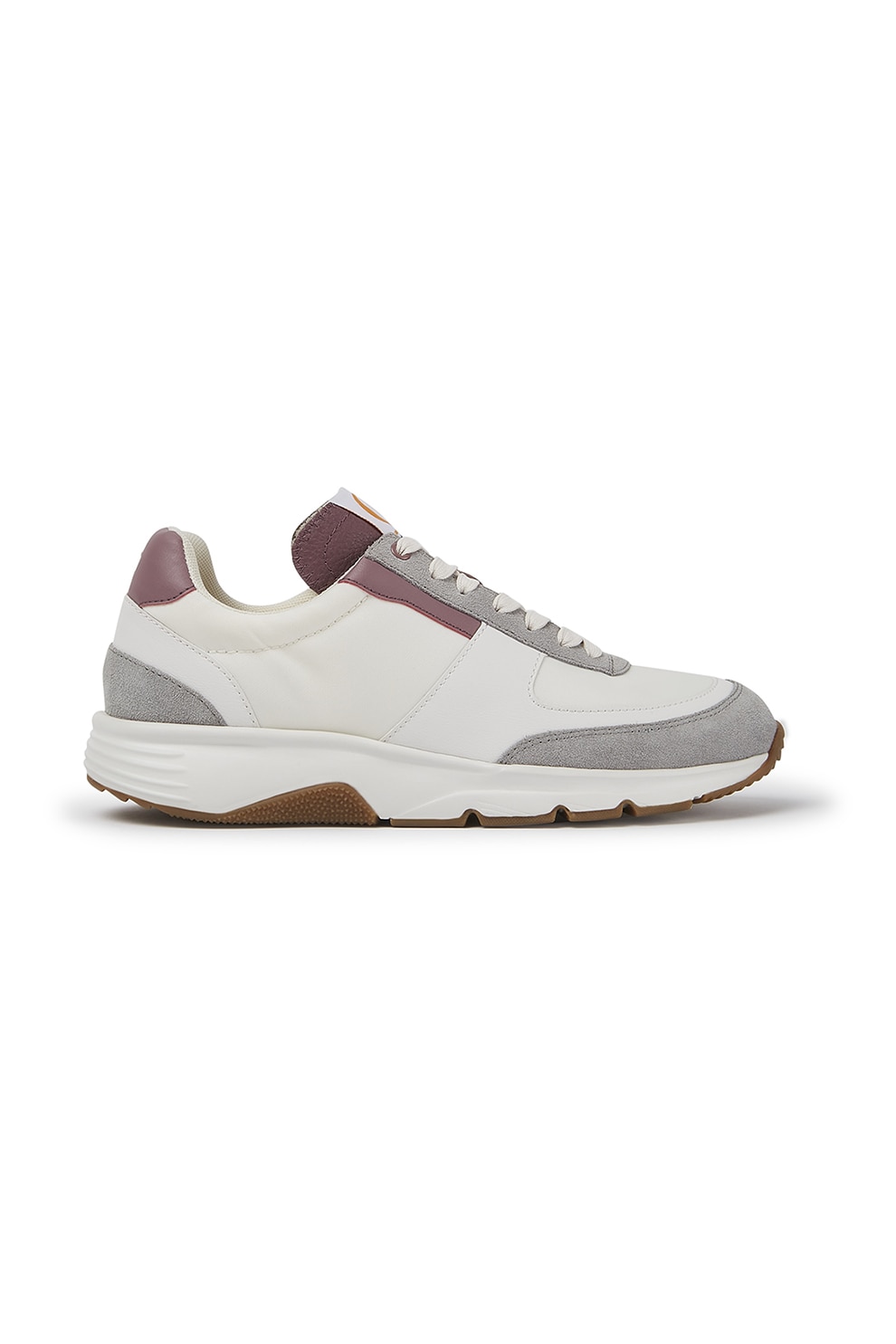 Camper, Pantofi sport low-top cu model colorblock Drift, Alb/Gri