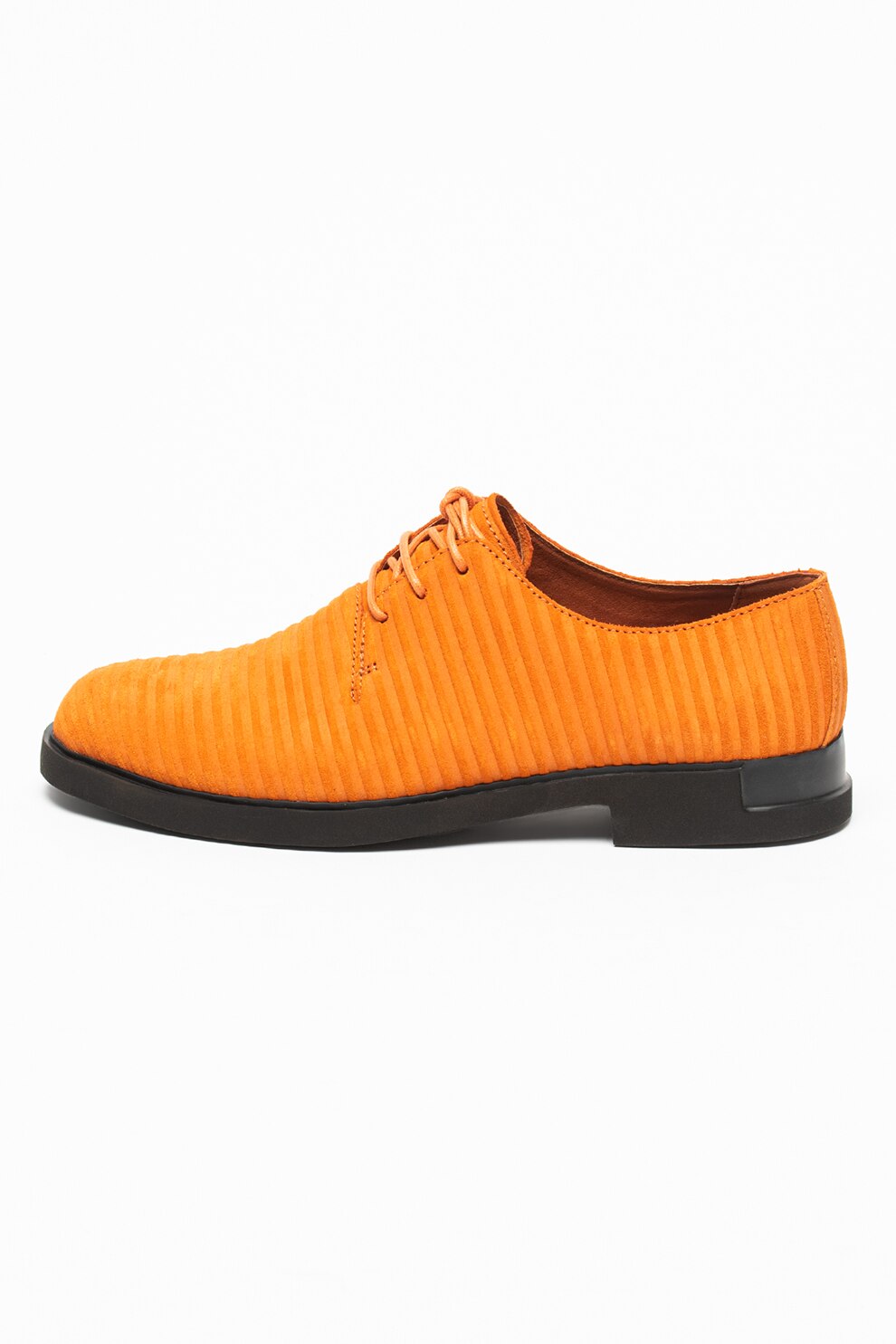 Camper, Pantofi din piele intoarsa Stool, Oranj mandarina