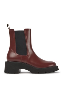 Camper, Ghete medii din piele Milah, Rosu Bordeaux Camper, Ghete medii din piele Milah, Rosu Bordeaux