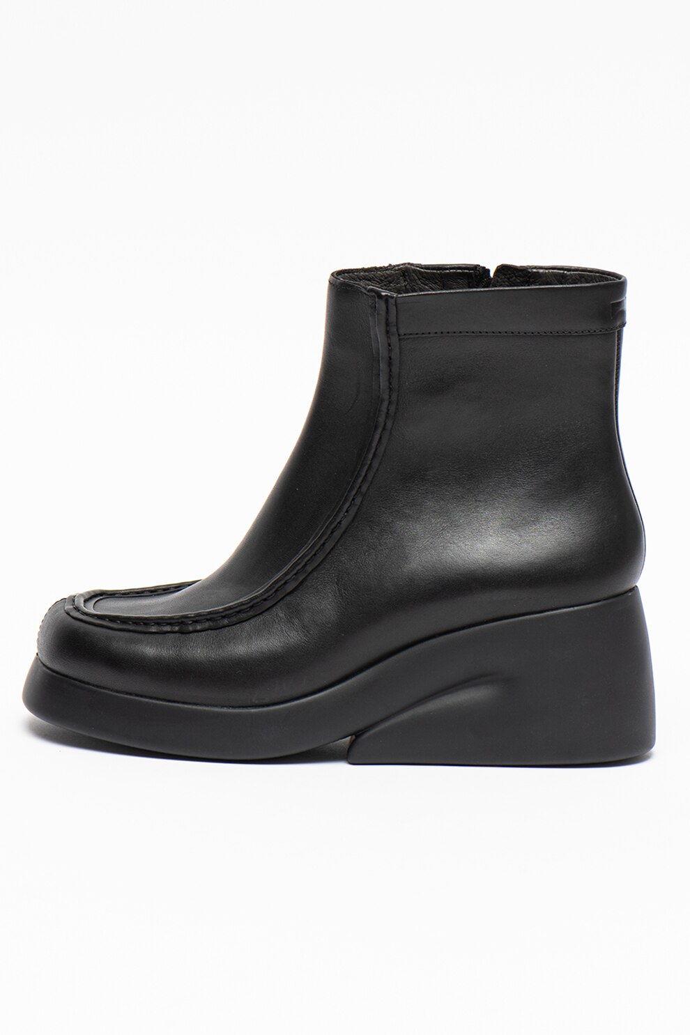 Camper, Ghete wedge de piele Kaah, Negru