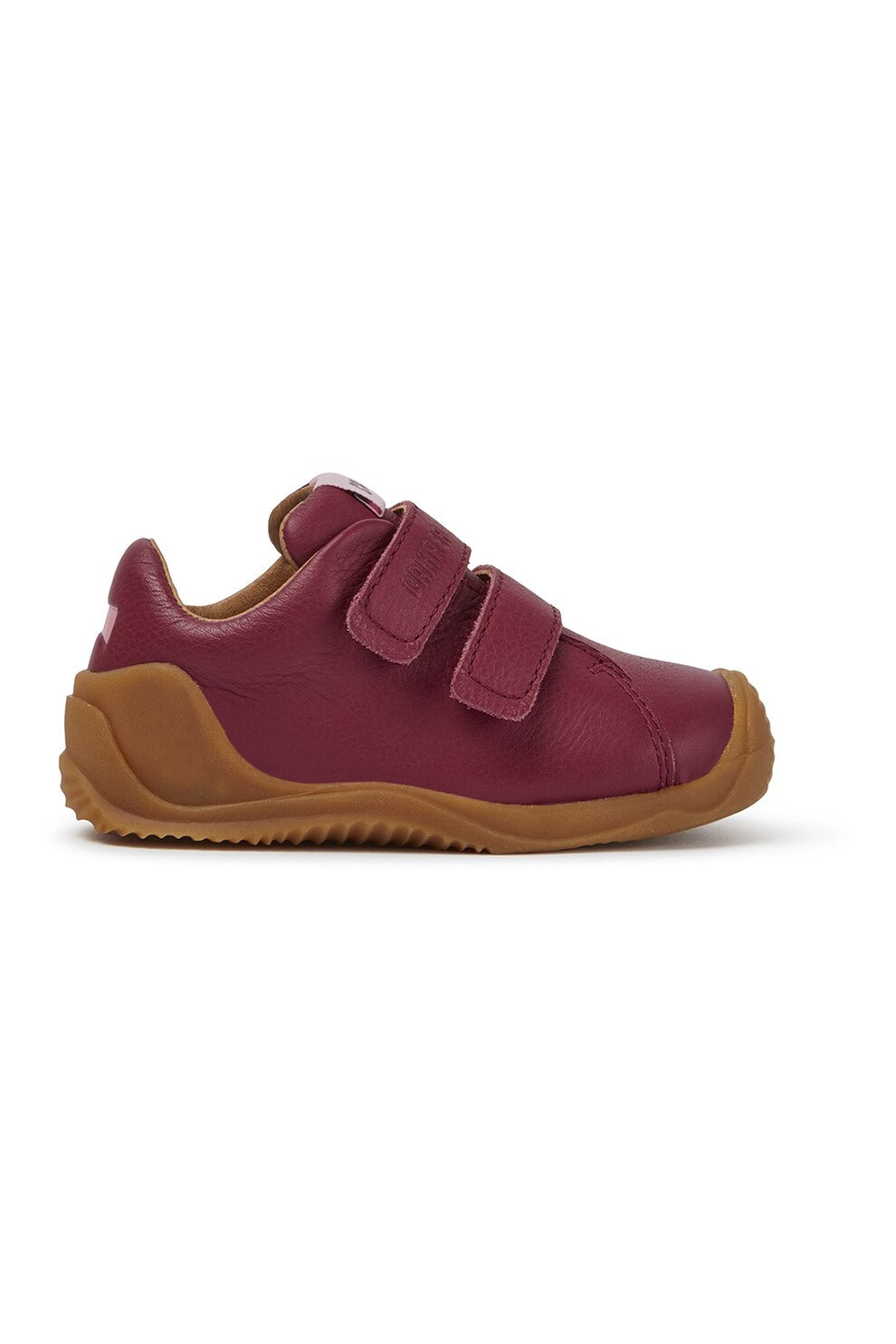 Camper, Pantofi din piele cu inchidere velcro Dadda, Zmeuriu