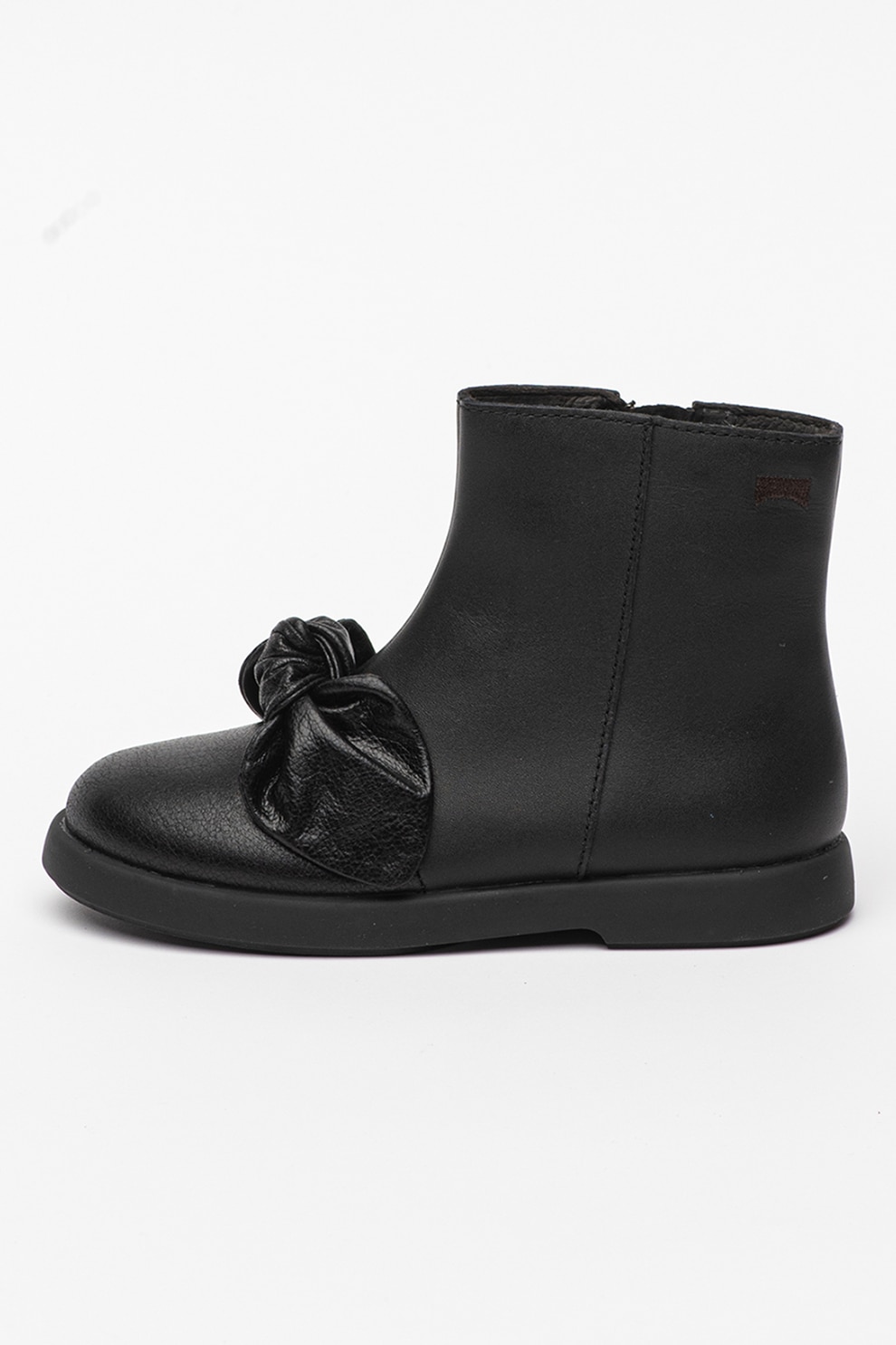 Camper, Ghete de piele cu funda Duet, Negru