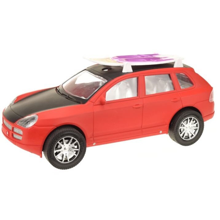 Masina friction cu placa de surf, Toi - Toys, rosie,3 ani