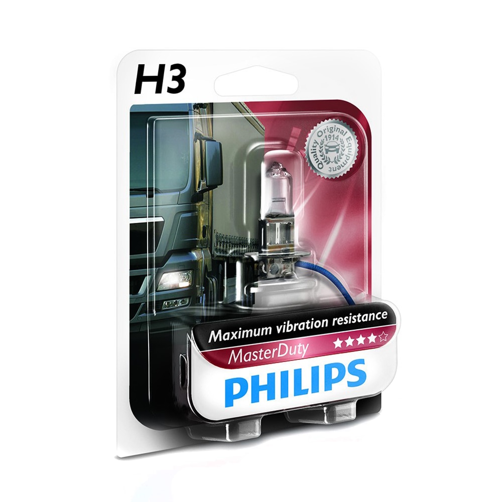 Автомобилна крушка PHILIPS H3 24V 70W PK22s Master Duty (Блистер) - eMAG.bg