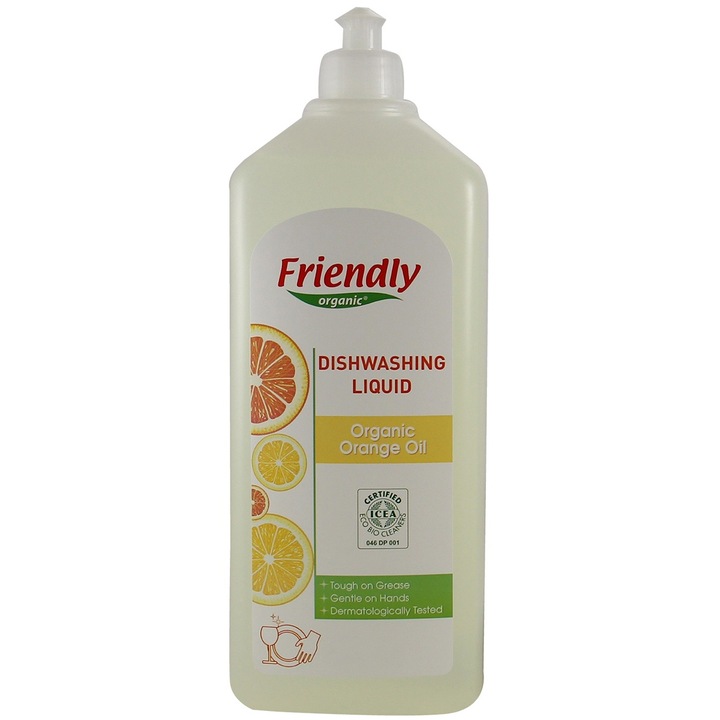 Препарат за почистване на съдове Friendly Organic, 500 мл