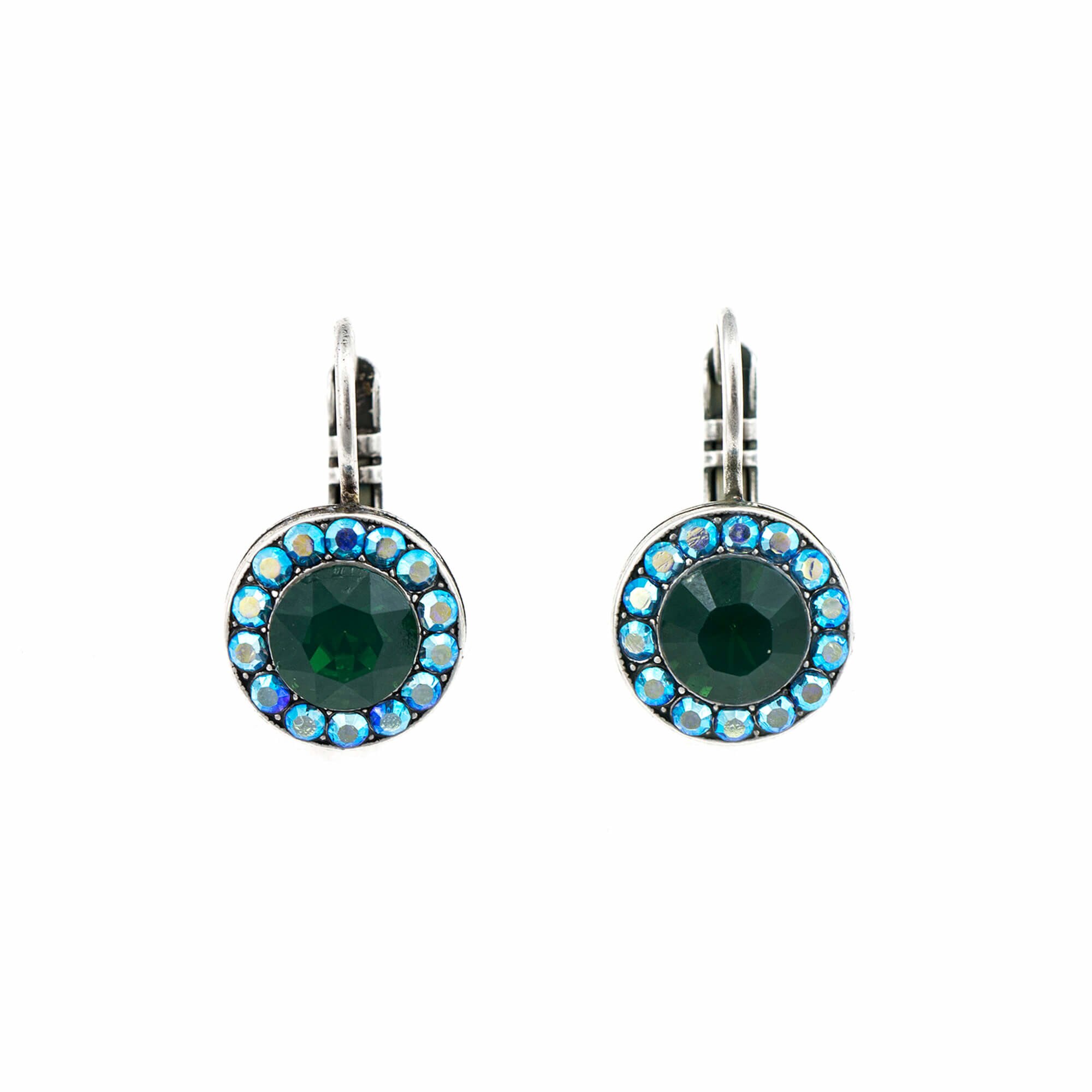 Cercei placati cu Argint 925, Cristale, Mediterranean Blue by Roxannes - Mariana Jewellery, Verde/Albastru 1129-1316SP6